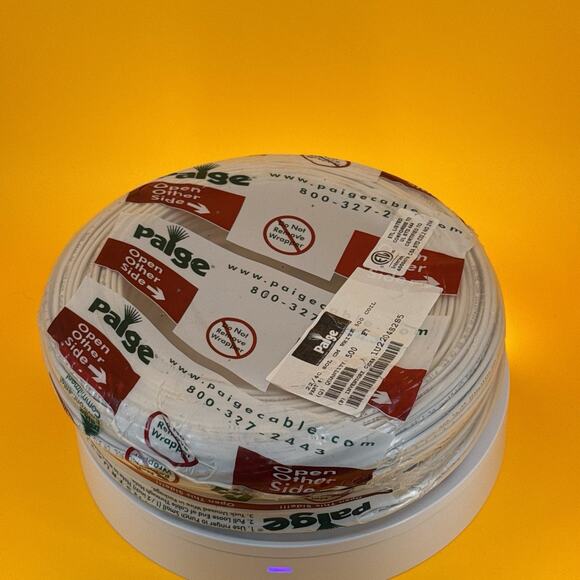 Paige Datacom 500ft Bulk Sound/Security Cable 22/4c Sol CM White - Picture 1 of 16